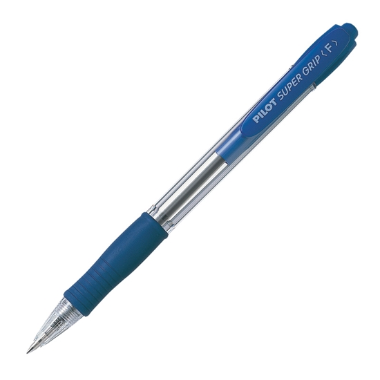 Picture of Lodīšu pildspalva PILOT SUPER GRIP 1.0mm zila tinte