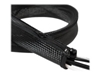 Picture of Logilink Cable FlexWrap with Zipper, 1m, 30mm, black | Logilink