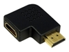 Picture of HDMI Adapter, AM to AF in 90 degree flat angled | Logilink