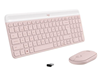 Изображение Logitech MK470 Slim Combo keyboard Mouse included RF Wireless QWERTY US International Pink