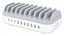 Picture of Manhattan Charging Station, 10x Ports: 3x USB-C (up to 18W PD) and 7x USB-A (up to 12W), 120W Total Output, White/Grey, Three Year Warranty, Box