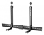 Attēls no Manhattan Soundbar Mount Universal, Wall Mount or VESA Mount, Compatible with Soundbars up to 15kg, Depth-Adjustable, Mounts Above or Below TV, Black