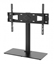 Изображение Manhattan TV & Monitor Mount, Desk, 1 screen, Screen Sizes: 32-65", Black, Stand Assembly, VESA 100X100 to 600 X 400mm, Max 45kg, Tempered Glass Base, Lifetime Warranty