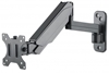 Picture of Manhattan TV & Monitor Mount, Wall, Spring Arm, 1 screen, Screen Sizes: 17-32", Black, VESA 75x75 to 100x100mm, Max 8kg, Height Adjustable Swivel Arm (3 pivots), Lifetime Warranty