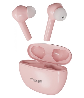 Изображение Maxell Dynamic+ wireless headphones with charging case Bluetooth pink