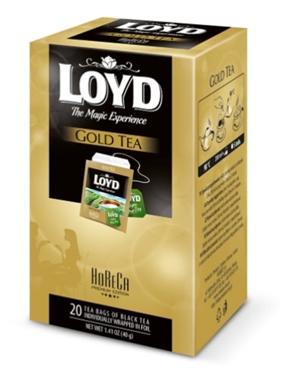 Picture of Melnā tēja LOYD Gold FS  20 maisiņi x 2 g paciņā