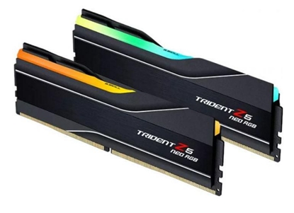 Изображение Pamięć PC DDR5 32GB (2x16GB) Trident Neo AMD RGB 6400MHz CL32 EXPO czarna