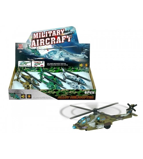 Изображение Metāla helikopters Army (skaņa, gaisma, inercija) dažādas 19 cm 587113