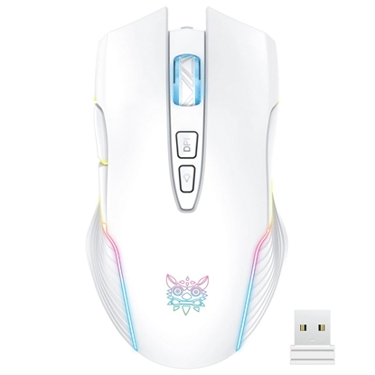 Изображение Mysz Onikuma Mysz bezprzewodowa CW905 RGB biała