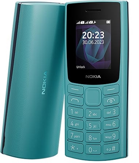 Изображение Mobilais telefons Nokia 105 2023 Cyan Dual Sim