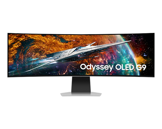 Picture of Monitor|SAMSUNG|Odyssey G9 G95SC|49"|Gaming/Smart/Curved|Panel OLED|5120x1440|32:9|240Hz|0.03 ms|Speakers|Height adjustable|Tilt|Colour Silver|LS49CG950SUXDU