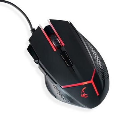 Attēls no MOUSE USB OPTICAL BLACK/RED/MRGS200 MEDIARANGE