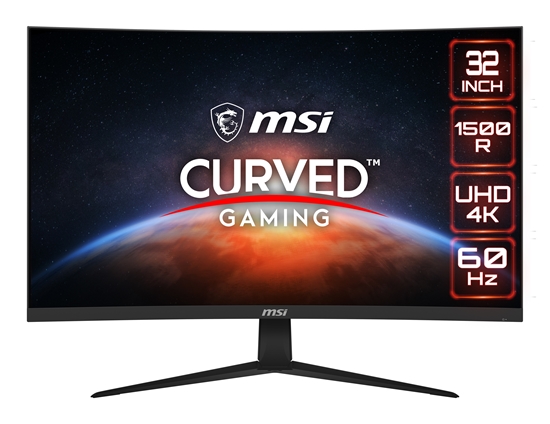 Picture of MSI Optix G321CU computer monitor 80 cm (31.5") 3840 x 2160 pixels 4K Ultra HD Black