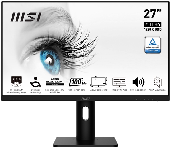 Picture of MSI Pro MP273AP computer monitor 68.6 cm (27") 1920 x 1080 pixels Full HD Black
