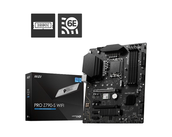 Изображение MSI PRO Z790-S WIFI motherboard Intel Z790 LGA 1700 ATX