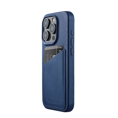 Picture of Mob.telefono dėkliukas Mujjo iPhone 15 Pro Wallet Leather- Monaco Blue