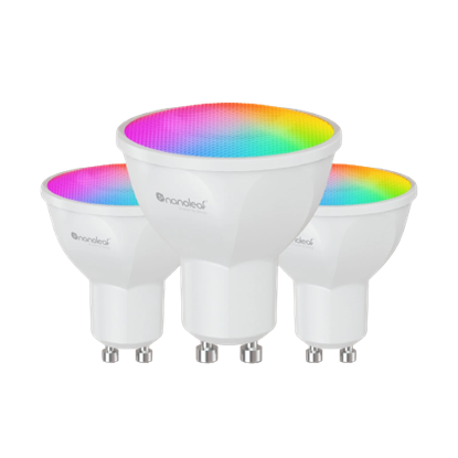 Изображение Nanoleaf | Essentials Smart GU10 Bulb Matter 5W 400Lm RGBCW, 3pcs pack | GU10 | 5 W | RGBCW | Bluetooth, Thread