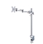 Picture of NEWSTAR FLAT SCREEN DESK MOUNT (CLAMP), 70 CM POLE 10-30" SILVER