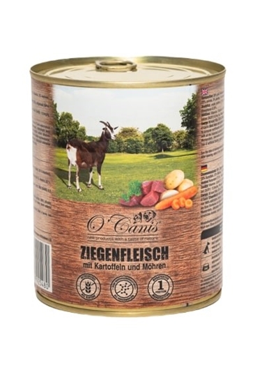 Picture of O'CANIS canned dog food- wet food-goat with potatoes - 800 g