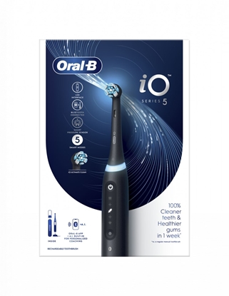 Attēls no Oral-B | Electric Toothbrush | iO5 | Rechargeable | For adults | Number of brush heads included 1 | Number of teeth brushing modes 5 | Matt Black