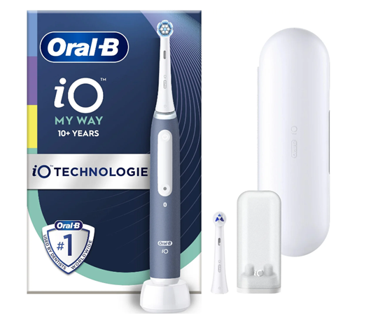 Picture of Oral-B | Electric Toothbrush Teens | iO10 My Way | Rechargeable | For adults | Number of brush heads included 2 | Number of teeth brushing modes 4 | Ocean Blue