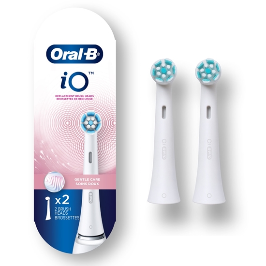 Picture of Oral-B | Replaceable Toothbrush Heads | iO Refill Gentle Care | Heads | For adults | Number of brush heads included 2 | Number of teeth brushing modes Does not apply | White
