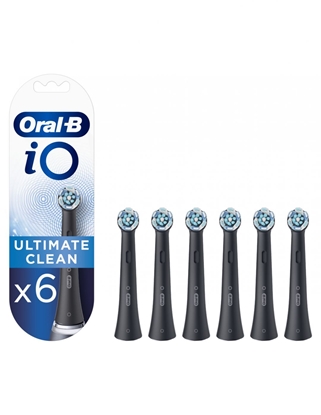 Attēls no Oral-B | Toothbrush replacement | iO Ultimate Clean | Heads | For adults | Number of brush heads included 6 | Number of teeth brushing modes Does not apply | Black