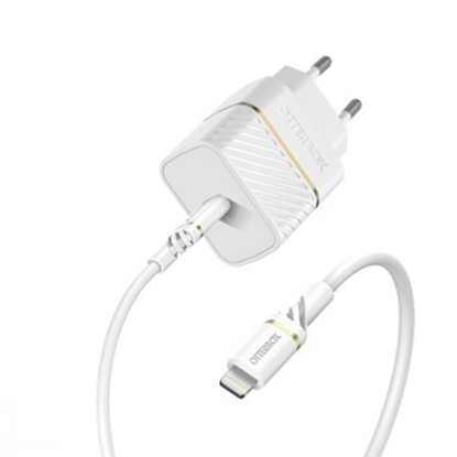 Picture of OTTERBOX WALL CHARGER USB-C 20W + CABLE USB-C 1M WHITE