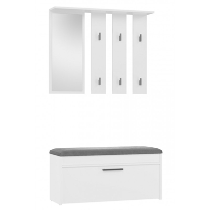 Attēls no PARMA closet 100x35x180 cm, white