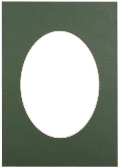 Изображение Passepartout 15x21, green oval