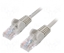 Attēls no Patch vads | U/UTP | CAT6 | CCA | PVC | pelēks | 15 m | 24AWG