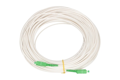 Изображение Patchcord SC/APC-SC/APC SM G657A2 SIMPLEX 3.0mm 10m LSOH biały