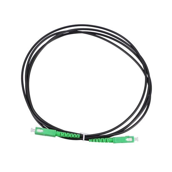 Изображение Patchcord SC/APC-SC/APC SM SIMPLEX 3.0mm 1m czarny