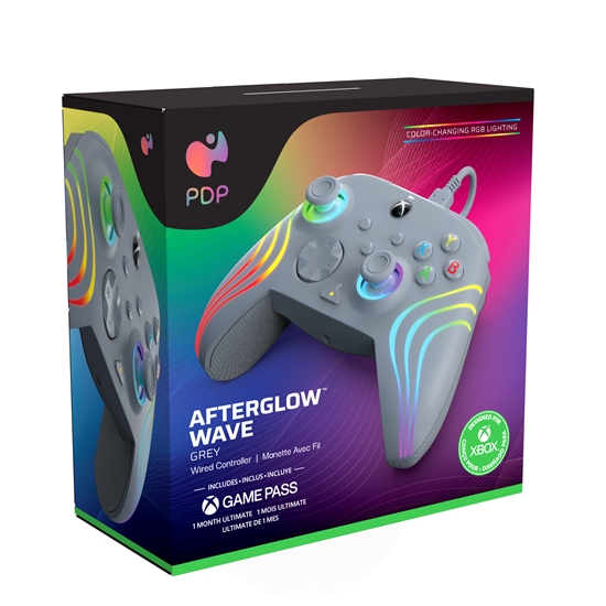 Изображение PDP Afterglow Wave Grey USB Gamepad Analogue / Digital PC, Xbox One, Xbox Series S, Xbox Series X