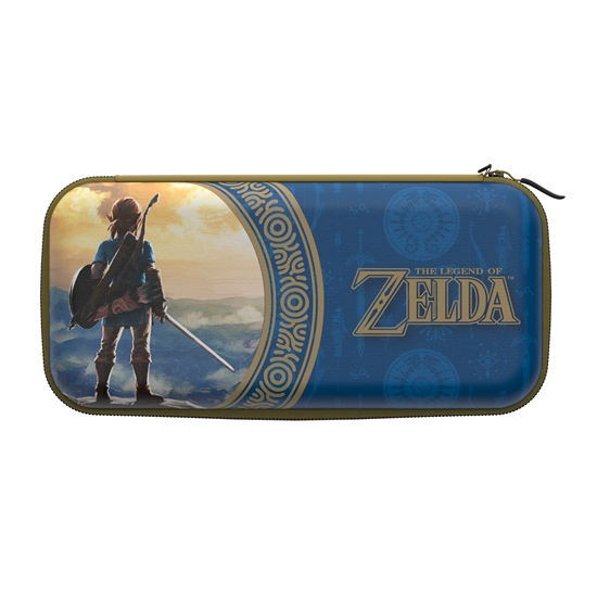 Picture of PDP Travel Case: Hyrule Blue, For Nintendo Switch, Nintendo Switch Lite, Nintendo Switch - OLED Model