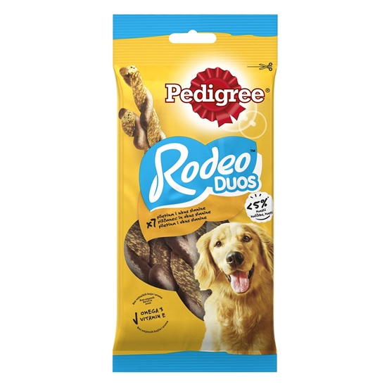 Изображение Pedigree C&T Rodeo Duos košļājamas pīnītes, vistas un bekona garša, 123g