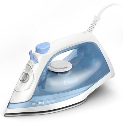 Изображение Philips 1000 Series Steam iron DST1030/20, 2000W, 20g/min continous steam, 90g steam boost, non-stick soleplate, 250ml water tank,