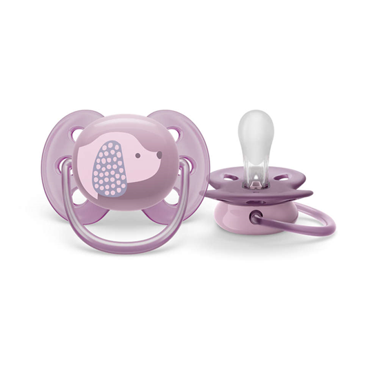 Picture of Philips Avent māneklītis Ultra soft DECO, 6-18M (1 gab), meitenēm