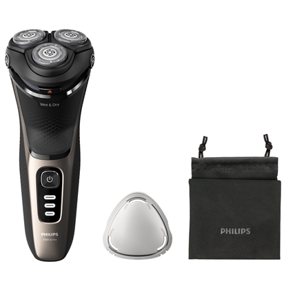 Изображение Philips S3242/12 men's shaver Rotation shaver Trimmer Black, Gold