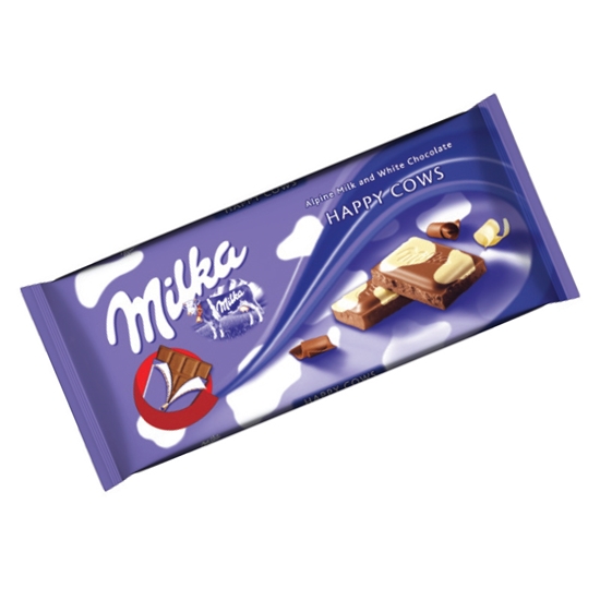 Изображение Piena šokolāde MILKA Happy Cows, 100 g