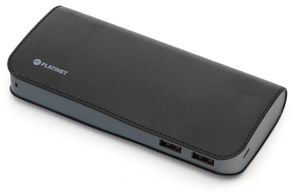 Изображение Platinet power bank Leather 15000mAh, black (43674)