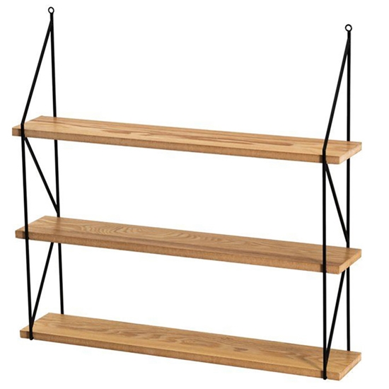 Изображение Plaukts sienas Fanni K Shelf 3-stāvi natural