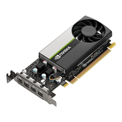 Attēls no PNY VCNT1000-8GB-PB NVIDIA T1000 8GB GDDR6 4x MINI DISPLAYPORT PCI EXPRESS 3.0 LP - ATX BRACKET RETAIL