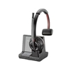 Picture of Poly | Headset | Savi, W8210/A 3 in 1, Dect | Built-in microphone | Wireless | Headband | Bluetooth | Black