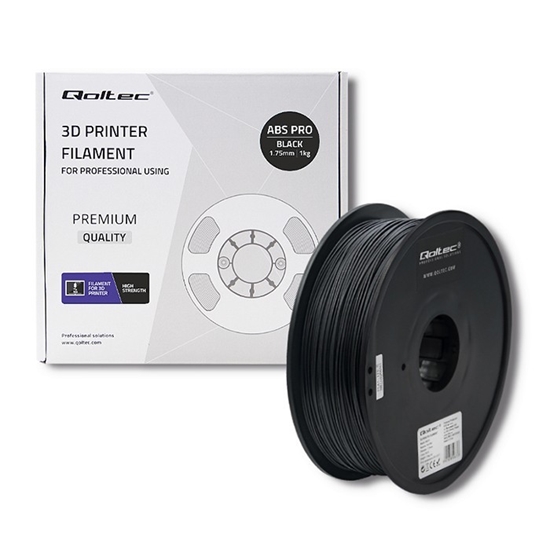 Picture of Profesjonalny filament do druku 3D | ABS PRO | 1.75mm | 1kg | Czarny