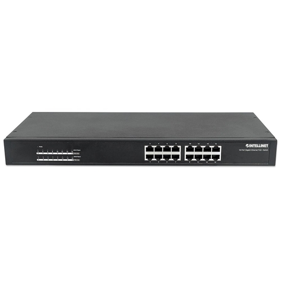 Picture of INTELLINET Switch 16x GE Rackmount PoE+