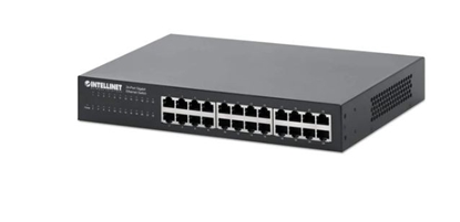 Attēls no INTELLINET 24-Port Gigabit Switch Desktop & 19"Rackmount Met