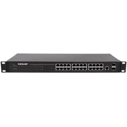 Attēls no INTELLINET Switch 24x GE Web-Managed Rackmount 2x SFP