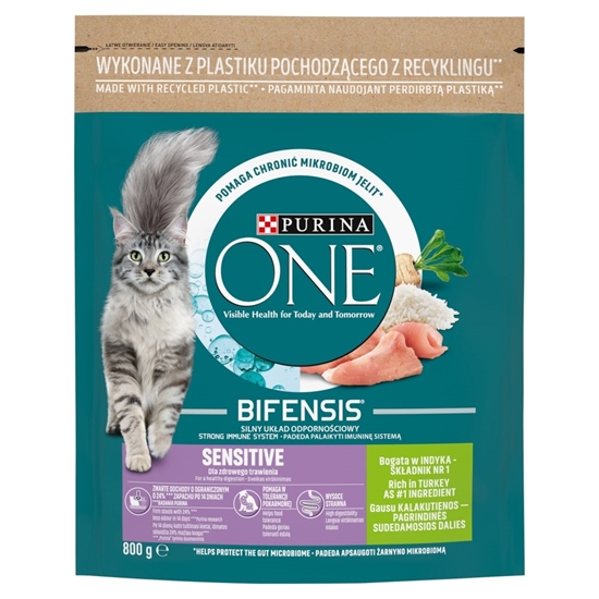 Изображение PURINA One Bifensis Adult Sensitive - dry cat food - 800 g