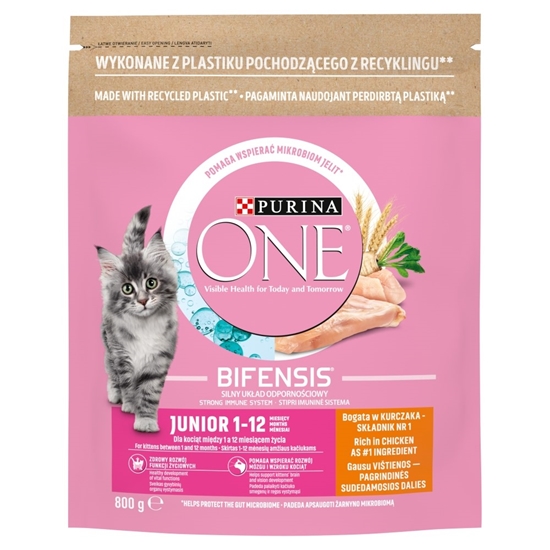 Изображение PURINA One Bifensis Junior - dry cat food - 800 g